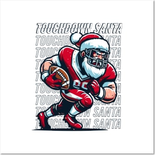 Touchdown Santa Posters and Art